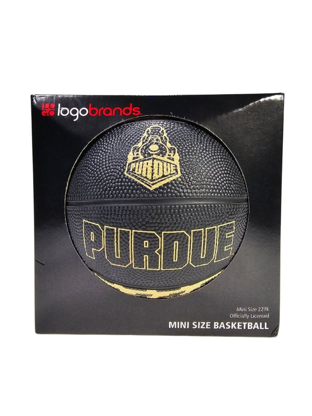 Purdue Boilermakers NEW Mini Basketball 22" Black / Gold NCAA Logo Brands